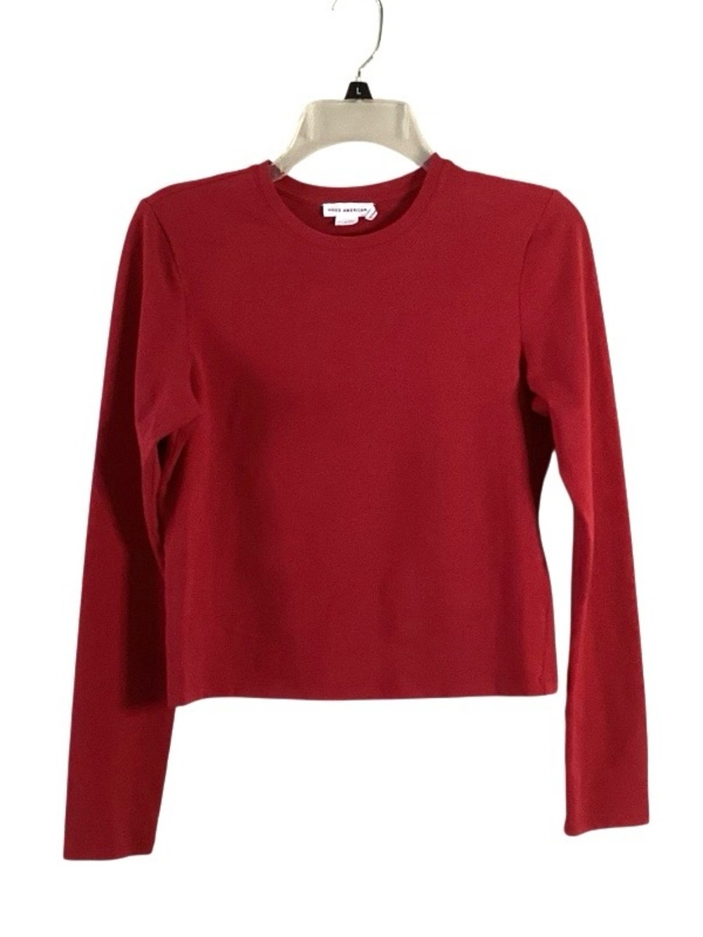 Good American Classic Red Long-Sleeve Women's Top Large